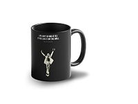 Lightning Hammerz Micheal Jackson Coffee Mug with Print | Micheal Jackson Quote Printed Black Mug | Mug for Dancer | Gift for Friends |330ml, Microwave & Dishwasher Safe