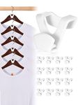 HOUSE DAY Clothes Hanger Connector Hooks 30 Pcs,Space Saving Hangers for Clothes,Heavy Duty Hangers Space Savers Fits All Hangers Such as Plastic Hangers,Velvet Hangers,Wooden hangers,Metal hangers.