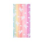 LIVILAN Unicorn Beach Towel for Women Girls Kids, Thin Lightweight Sand Free Microfiber Bath Shower Pool Swimming Towel, Quick Dry Soft Absorbent Unicorn Towel for Travel Camp Picnic, Rainbow 30X60