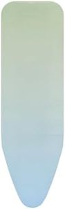 Brabantia Ironing Board Cover B 48.8 x 15 in – Soothing Sea | 100% Cotton Top Layer with 0.3 in Foam Padding for Size B Ironing Boards | Durable, Washable, and Easy to Install