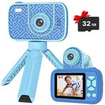 Teslahero Kids Camera Toys for 3-12 Years Old Boys Girls,Children's Camera with Flip-up Lens for Selfie & Video,HD Digital Camera,Christmas Birthday Party Gifts for Child Age 3 4 5 6 7 8 9