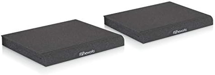 Gator Frameworks Acoustic Foam Isolation Pads for Large Studio Monitors (Pack of 2)