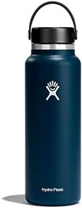 Hydro Flask Wide Mouth with Flex Cap - Insulated Water Bottle, Indigo, 40 Oz