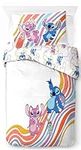 Jay Franco Disney Lilo & Stitch 100% Cotton Single Duvet Cover Set - Includes 50 x 70cm Pillowcase