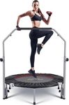 LET'S PLAY® LP-1002 Imported Trampoline Jumping Trainer for Kids and Adult, 36 INCH Rebounder Trampoline Metal Springs, Handle and Padding for Indoor and Outdoor 36/38/40 Inch Size.