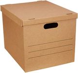 Amazon Basics Medium Moving Boxes with Lid and Handles, 19 x 14.5 x 15.5 inches, 10-Pack