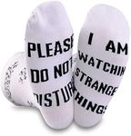 TV Show Inspired Socks Please Do Not Disturb I'm Watching Show Fans Gift, White, One size