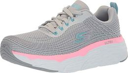 Skechers Women's MAX Cushioning Elite Sneaker, Gray/Pink, 9