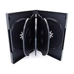 Maxtek Black 8 Disc DVD Cases with 