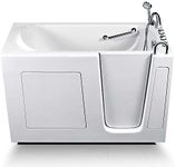 Energy Tubs Walk-In Bathtub 30 in. x 60 in. Therapeutic Soaking Bathtub and Faucet Set (White) (Right Drain)