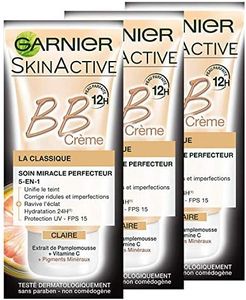 Garnier - SkinActive - BB Crème La Classique Claire - Soin Miracle perfecteur 5-en-1 - Lot de 3