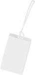 Merangue Clear Luggage Tags, Self Laminating, 10 Pack