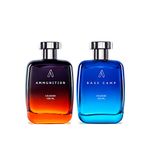 Ustraa Base Camp Cologne - 100ml - Perfume For Men | Cool, Crispy Mountain Freshness for Day & Ammunition Cologne 100 ml | Perfume for men | Long Lasting Perfume | Intense, Dark Fragrance for Night