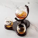 Verolux Whiskey Globe Decanter Set 