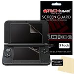 TECHGEAR [3 Pack] Screen Protectors for Nintendo 3DS XL Top & Bottom - Clear Screen Protectors Compatible with Nintendo 3DS XL (Top & Bottom) - ALSO for New 3DS XL released November 2014