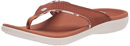 Spenco Women's Yumi Bokeh Flip-Flop, Saddle, 6 UK