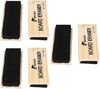 Dry Erase Eraser Dry Erase Eraser 6 pcs Wooden Black Board Eraser, Chalk Board Eraser, Chalk Eraser for Chalkboard, Classroom, Home, Supply, Office Felt Letter Board Felt Board