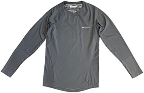 Columbia Mens Midweight Stretch Base Layer Omni Heat Top Shirt (as1, Alpha, s, Regular, Regular, Standard, Grey, S)