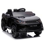 Kids Republic Licensed Discovery - 12V Electric 1 Seater Ride-On Car for Kids with Realistic Design, LED Lights, Remote Control, Horn, and Bluetooth MP3 Player (Black)