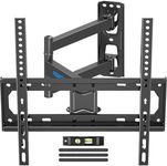 MOUNTUP TV Wall Mount, Single Stud TV Mount Swivel Tilt Full Motion for Most 26-55 Inch Flat Screen/Curved TVs, Universal Articulating Wall Mount TV Bracket with Max VESA 400x400mm, Holds up to 77 lbs