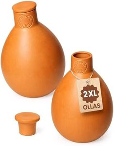 2pc Olla Pots For Garden Terracotta Watering Pots - 32oz XL Garden Olla Watering System For Raised Beds & Outdoor Plants - Covers 14 Sq Ft Irrigation Area, Water Plants While On Vacation [2pc XL 32oz]
