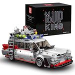 Mould King Ghostbusters ECTO-1 Model Car Building Kit, 27020 Ghost Car Building Blocks for Display and Collectible, Building Toy for Adults and Kids 8+, 603 PCS