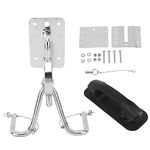 Quick Release Snap Davits Set, Marine Hardware, Durable, 304 Stainless Steel, Strong Practicability, Lifting Capacity 110KG, Quick Davits System, for Inflatable Boats Yachts (With Black Armrests)