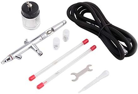 Fengda Profi Gravity Double Action Airbrush Pistole FE-182K Kit für Kunst Tattoo Nailart Make up Handwerk Kuchen Spray Modellbau Tool mit Airbrush Reinigung Set
