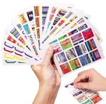 383Pcs Pill Organizer Medicine Labels, Medicine Stickers Travel Daily Pill Container Labels with 34 Sheets Pill Box Lables Medication Organizer Stickers of Brands+4 Sheets Blank Stickers(351+32PCS)