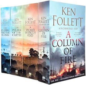 Kingsbridge Novels Collection 4 Books Set By Ken Follett (The Evening and the Morning, The Pillars of the Earth, World Without End, A Column of Fire)