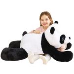 IKASA Giant Panda Stuffed Animal Plush Toy,78cm Large Cute Jumbo Soft Toys,Huge Big Size Plushy Fluffy Fat Oversized Plushie,Gifts for Kids