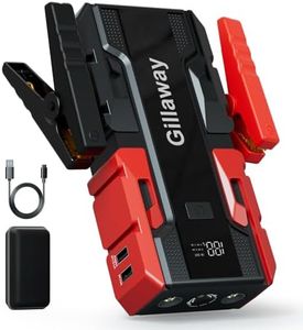 Gillaway 001B Car Jump Starter, 3500A Car Jump Starter Battery Pack (Up to 9.0L Gas and 7.0L Diesel Engine), 12V Car Battery Charger Jump Starter Portable Battery Jump Starter with Power Bank- HIVAGI