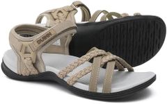 UBFEN Womens Hiking Sandal Sport Sandal Straps with Adjustable Hooks Arch Support Beach Vacation Outdoor Adventure Casual Size 11 Apricot