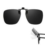 Trysee Clip on Sunglasses Over Prescription Glasses for Men Women Polarized Flip Up for Eyeglasses Anti Glare CTS103