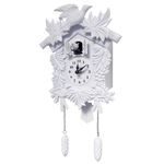 WALPLUS Chiming Classic White Cuckoo Wall Clock Hanging Bird Clock Home Decor Christmas Clock Gifts