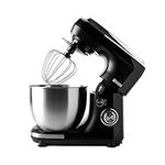 Haden 800W Electric Kitchen Stand Mixer - 3 Attachments: Eggbeater, Dough Hook & Stainless Steel Whisk - 4.5L Stainless Steel Bowl - Stand Mixer For Baking