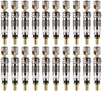 Boao 20 Pieces Presta Valve Core Bike Replacement Brass Tubeless Core for Tubeless Road MTB Bike, Stan's, Vittoria, Continental, Kenda and Mor