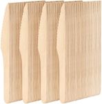 MATANA - 400 Eco-Friendly Wooden Knives 16cm - Biodegradable & Compostable - Perfect Wooden Cutlery Set for Parties, Weddings, Picnics