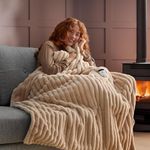 Silentnight Luxury Faux Fur Ribbed