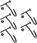 Wall Mount thes Rack Shop th Hanger Display Hook: 5pcs Metal Hangers Curtain Storage Hooks Thing Display Hanger for Home Store Metal Coat Hanger