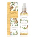 White Sage & Palo Santo Smudge Spray by Aromafume | 100ml/3.3 oz | Sage Spray for Cleansing Negative Energy & Protection | Non-Toxic | Room Spray for Spiritual Cleansing, Smokeless Sage Smudging