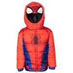 Marvel Avengers Spider-Man Little Boys Winter Coat Puffer Jacket Red 6