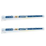 Philips Compact 4ft 20-watt LED Tubelight | 3 Colors in 1 LED Batten | Scene Switch Tubelight for Home & Decoration | Color: Tunable White, Pack of 2