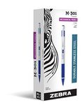 Zebra Pen, M-301 Mechanical Pencil, Medium 0.5mm, Stainless Steel, 12-Count (54020)