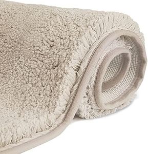 FCSDETAIL Tappeti da Bagno a Pelo Lungo Antiscivolo 50X80 cm, Tappetino Lavabile in Lavatrice con Microfibre Morbide Assorbenti per Vasca, Doccia e Bagno