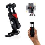 20FPS Mobile Phone Holder for Tripod - 360° Rotating, One Key Automatic Opening, Cold Shoe, Non-Slip Grip Mobile Holder – for all Tripods & Smartphone Video Shooting, Photography, Vlogging