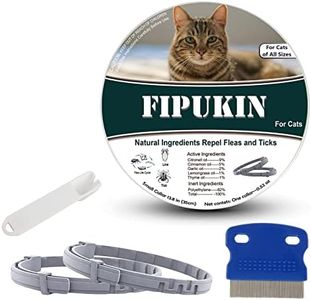 FIPUKIN Flea and Tick Collar for Cats | 8-Month Waterproof Protection, Adjustable & Safe with Natural Oils | Charity Donation per Purchase
