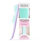 Tangle Teezer Ultimate Detangler Brush, Dry & Wet Hair Brush, Reduces Breakage for Color-Treated, Fine, & Fragile Hair Types, Lilac/Mint