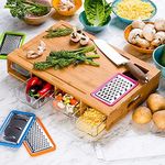 Unibos Bamboo Chopping Board with 4