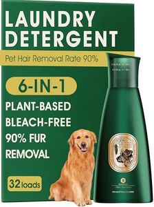 Pet Hair Remover for Laundry, 6-in-1 Dog Laundry Detergent Concentrate (Non-Dissolving), Repels Up to 90% Fur, Odor & Stain Remover, Cedar Scent, 2 x 27 fl oz, 32 Loads
